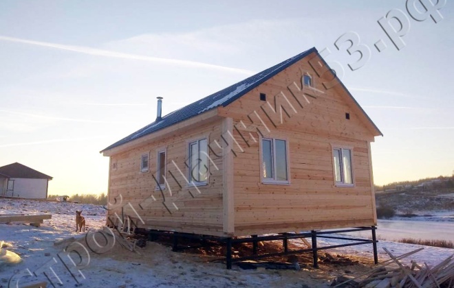 2 Брусовой дом ОД-6, 6×8, 48 м², Московская область, ДНТ «Рыбацкая Деревня» (3)